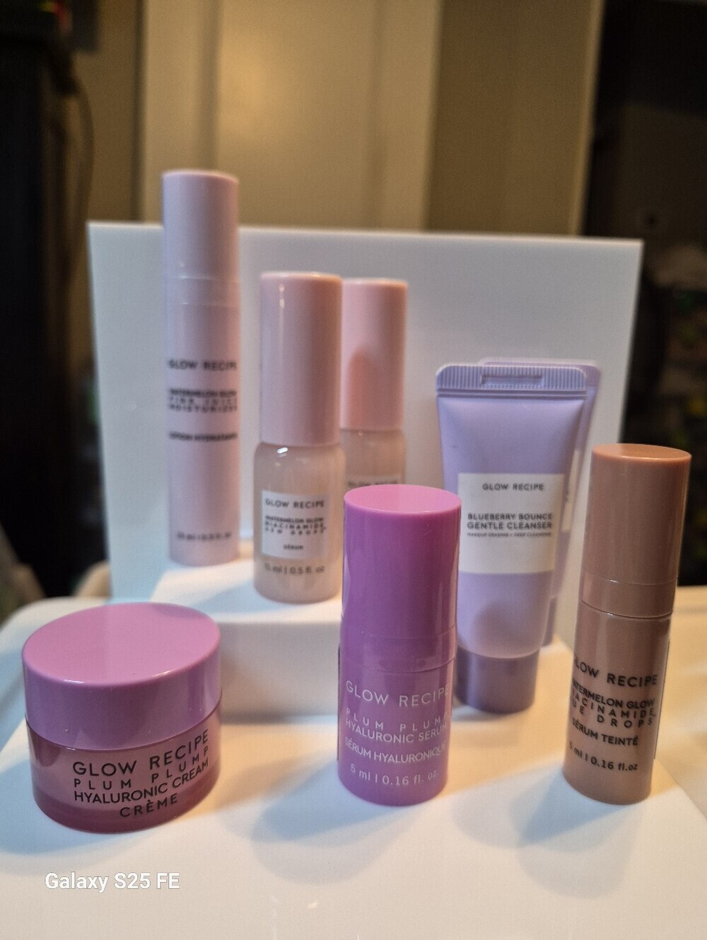 8-Piece Glow Recipe Travel Size Skincare Set, New